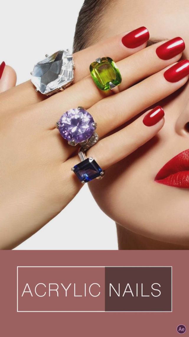 Acrylic Nail 02-Nails-D-AE