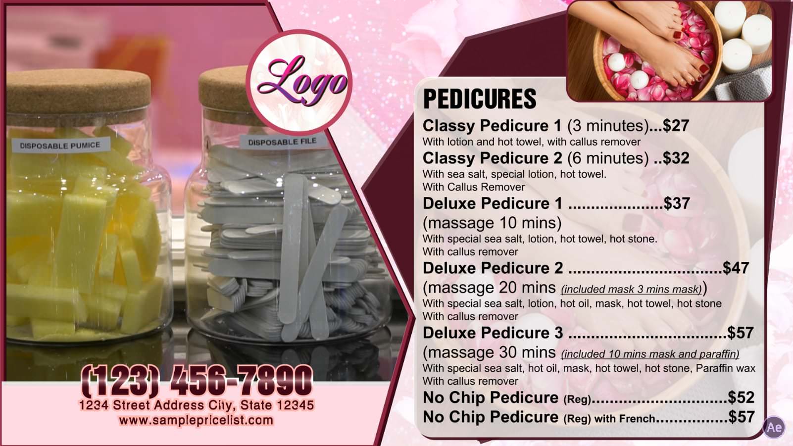 Digital Price List #PL-007-Nails-N-AE