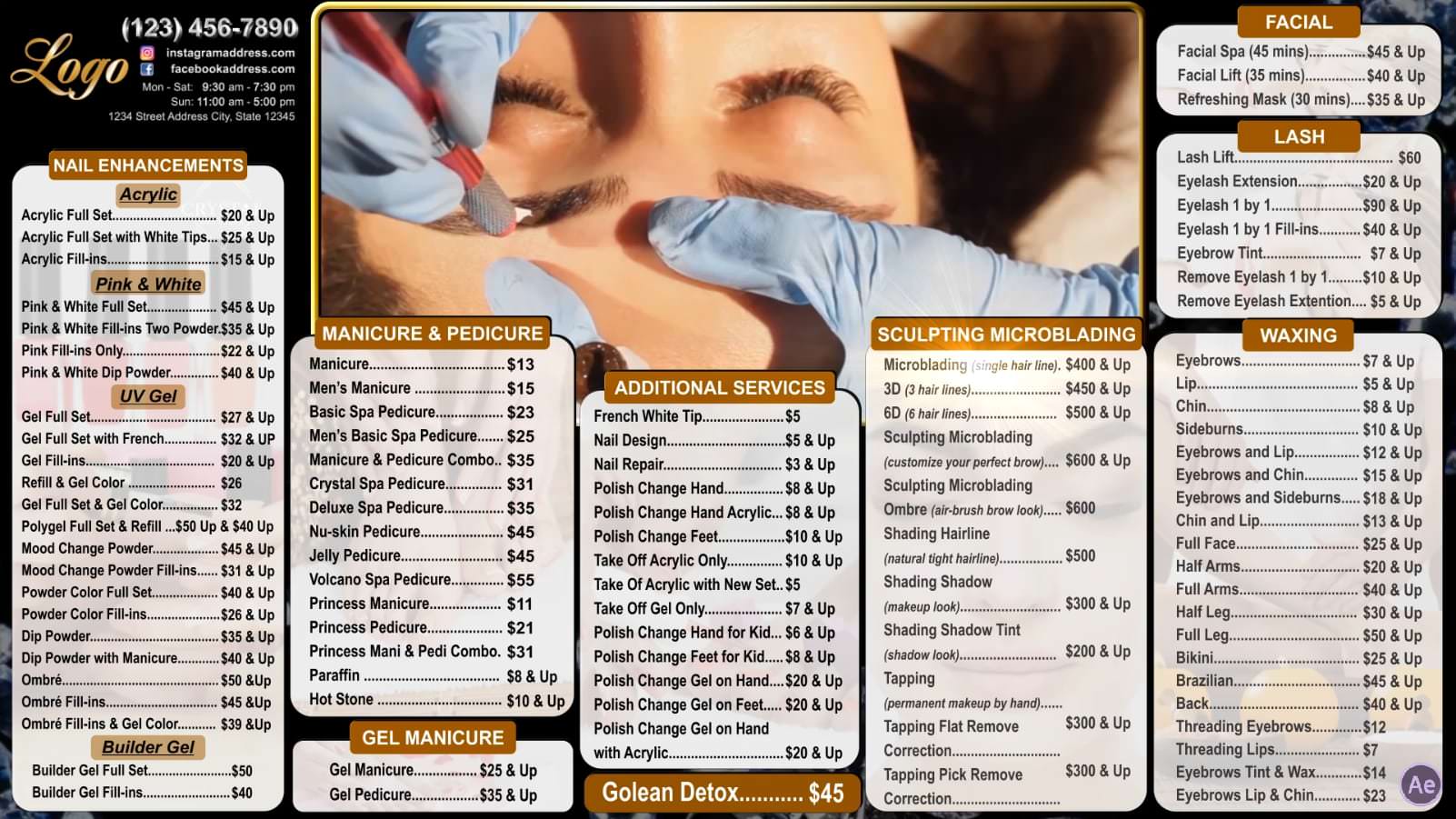 Digital Price List #PL-012-Nails-N-AE