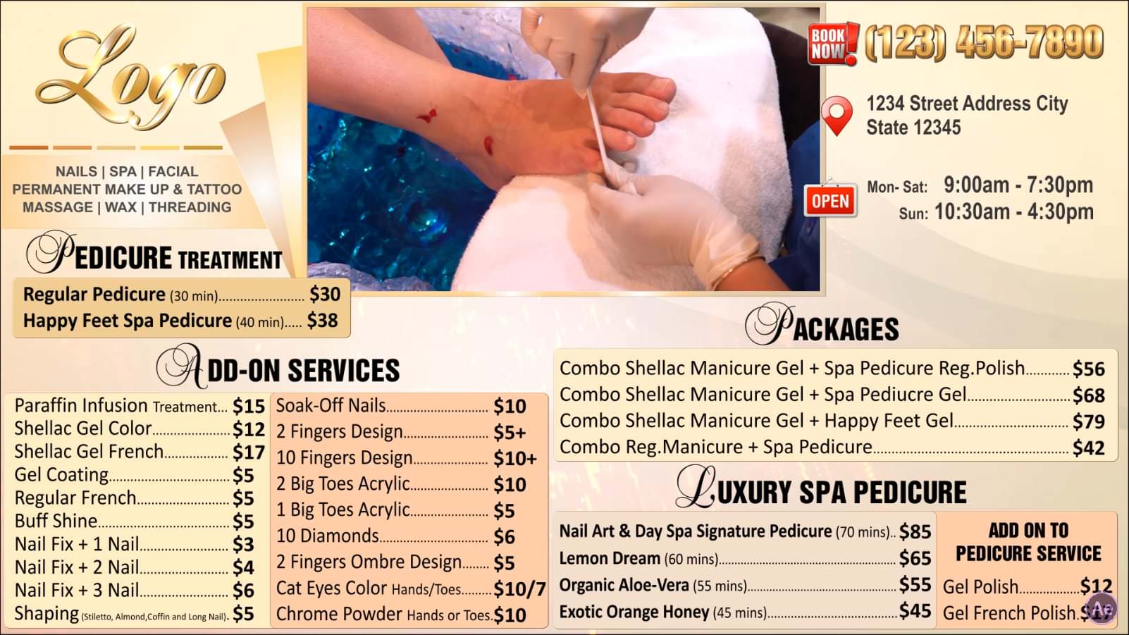 Digital Price List #PL-016-Nails-N-AE