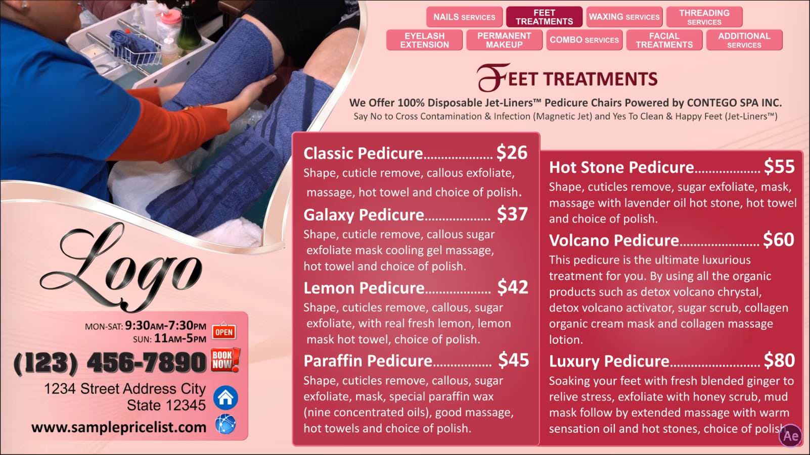 Digital Price List #PL-019-Nails-N-AE