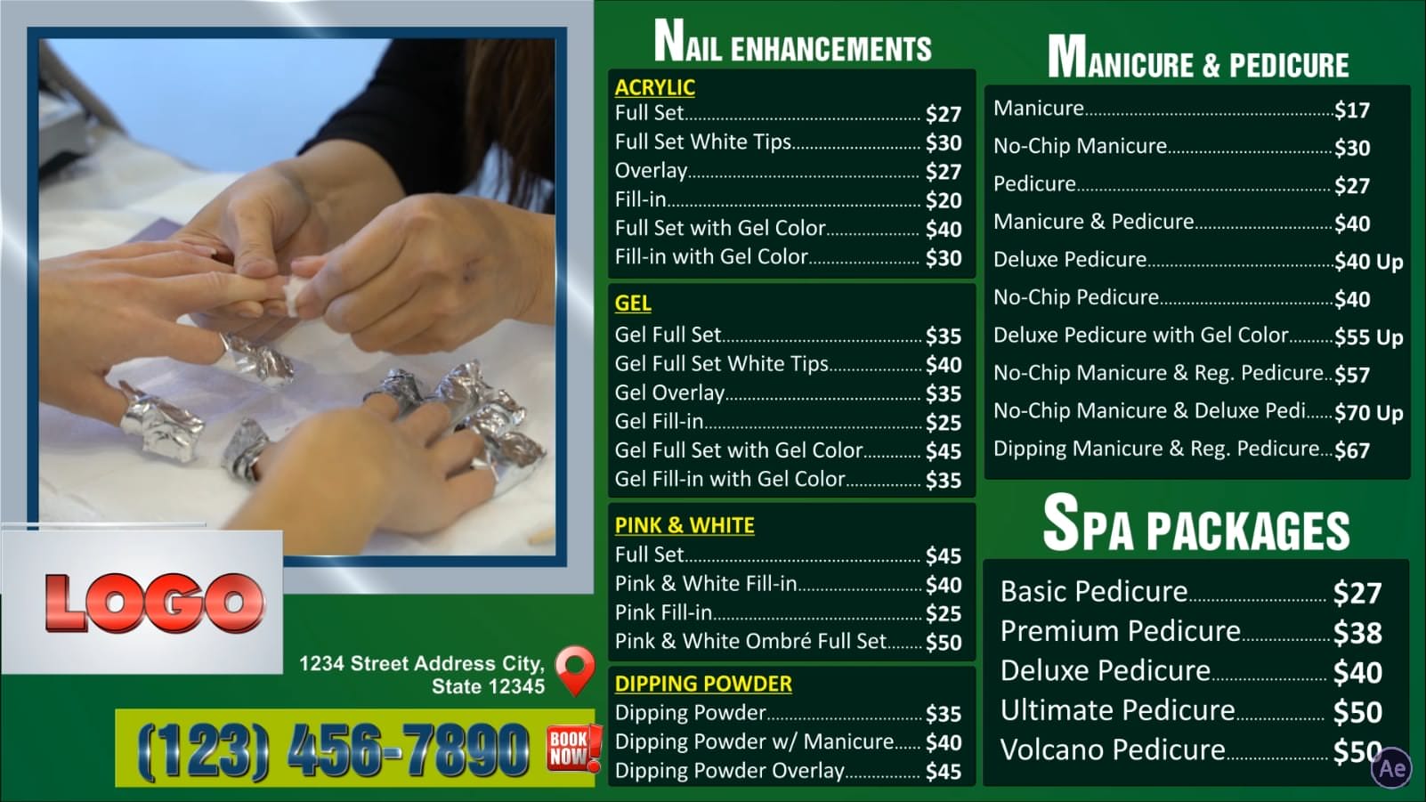 Digital Price List #PL-030-Nails-N-AE