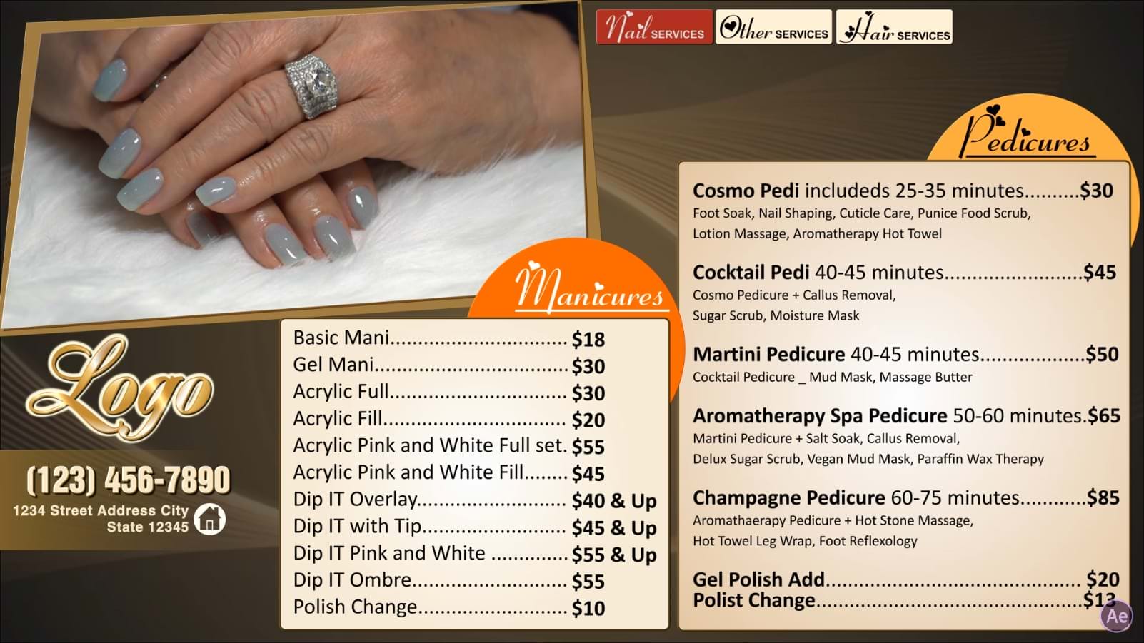 Digital Price List #PL-031-Nails-N-AE