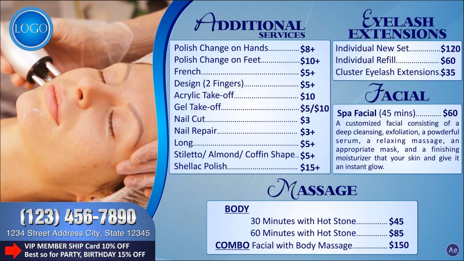 Digital Price List #PL-032-Nails-N-AE