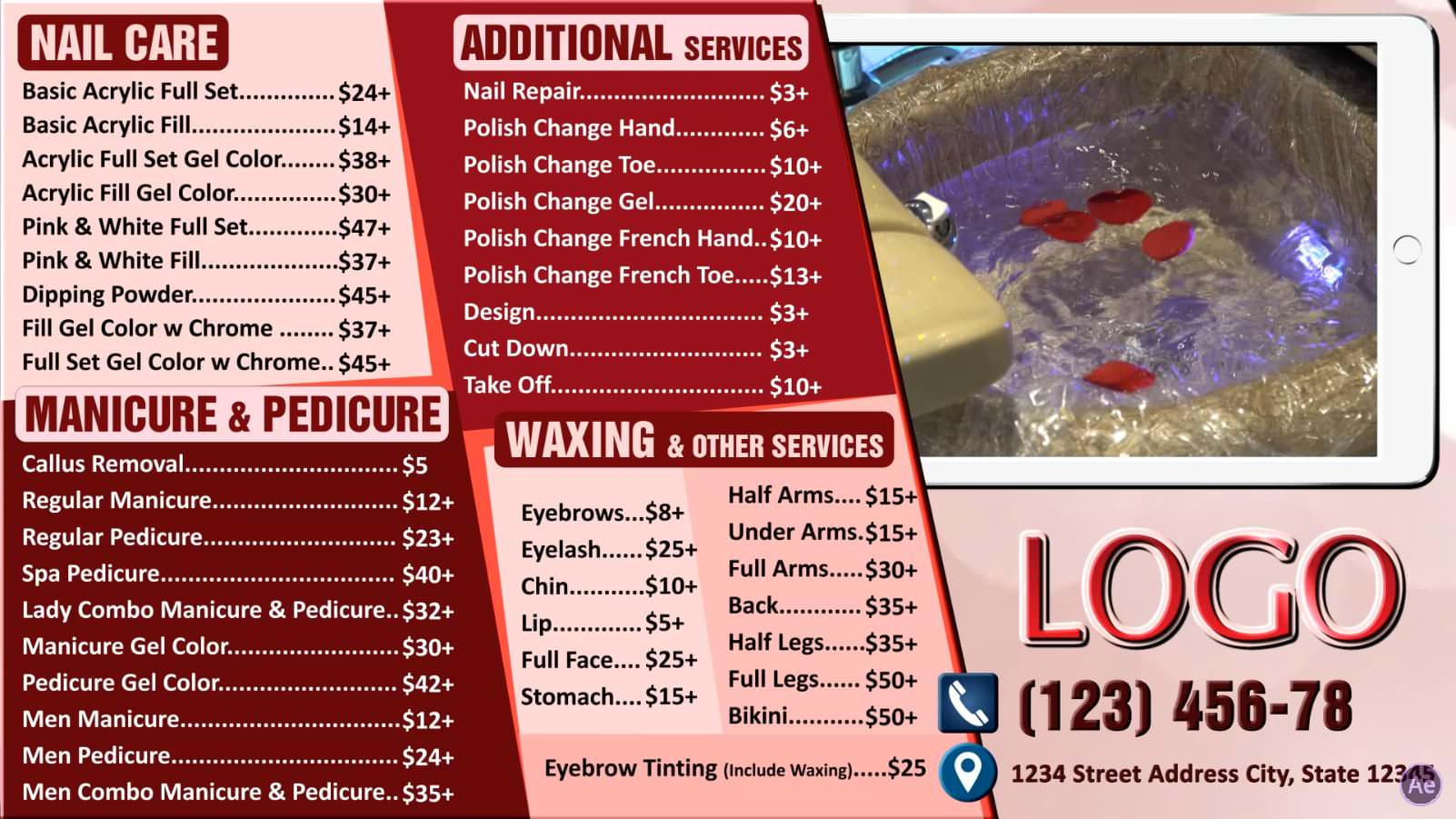 Digital Price List #PL-034-Nails-N-AE