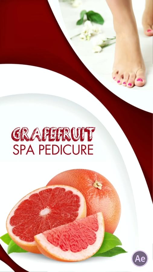 Grapefruit Spa Pedicure 01-Nails-D-AE