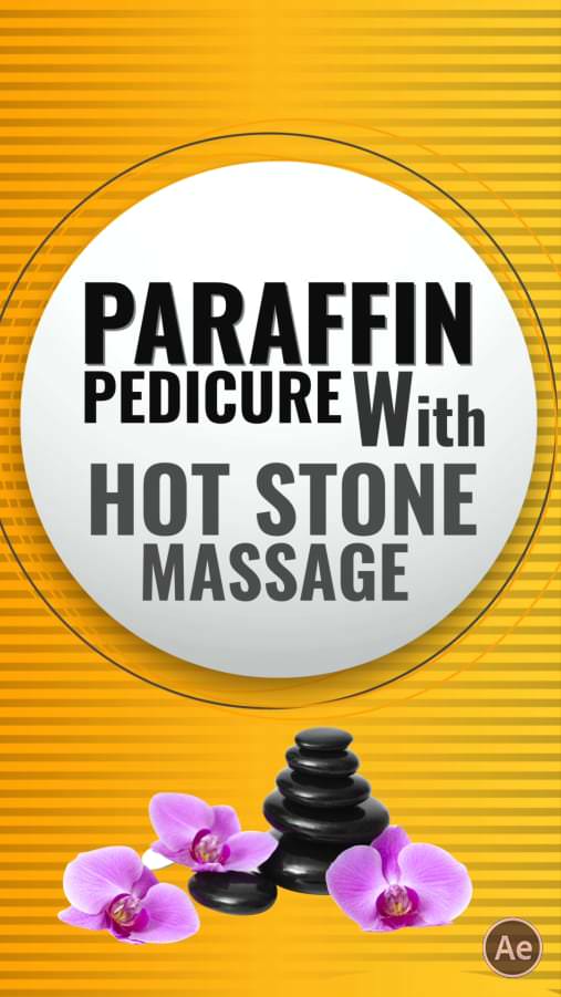 Paraffin Pedicure with Hot Stone Massage