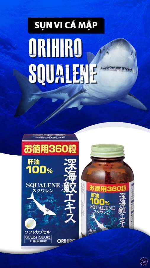 Sụn vi cá mập ORIHIRO SQUALENE