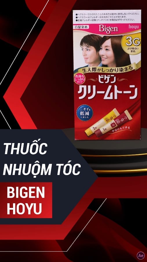 Thuốc nhuộm tóc Bigen Hoyu Nhật Bản