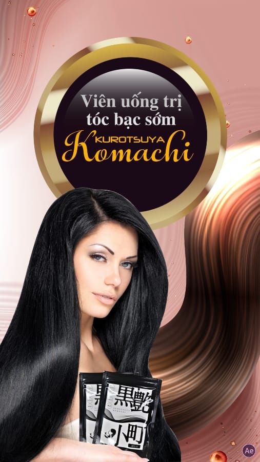 Viên trị tóc bạc sớm Kurotsuya Koma