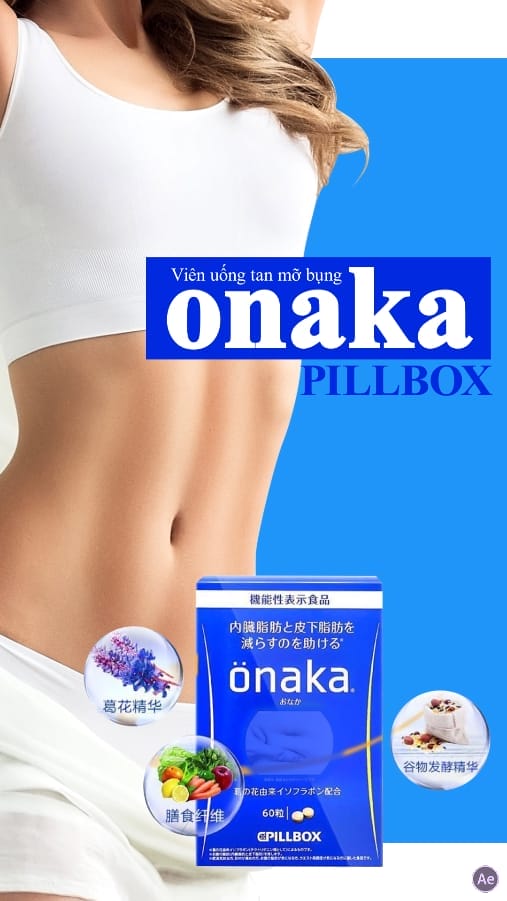 Viên uống ONAKA PILLBOX làm tan mỡ bụng