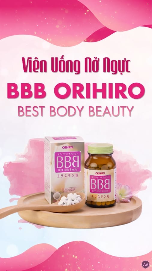 Viên uống nở ngực BBB ORIHIRO BEST BODY BEAUTY