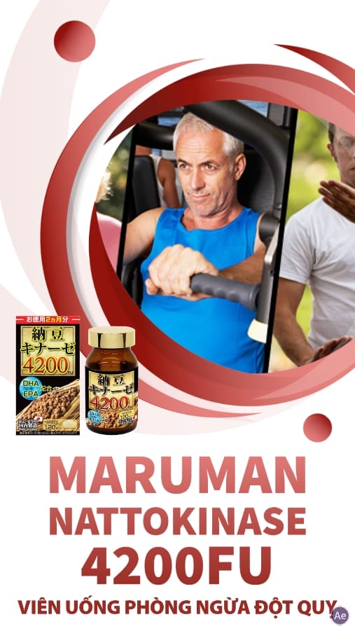 Viên uống phòng ngừa đột quỵ Maruman Nattokinase 4200FU