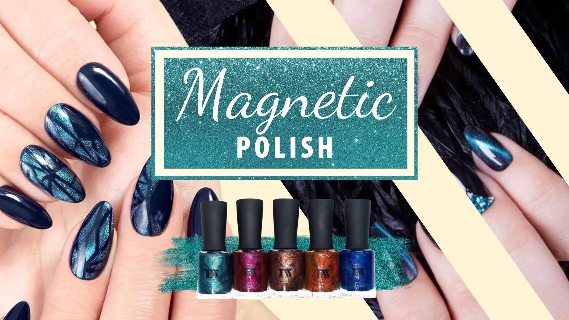 Magnetic Polish Gel Nails 01-Nails-N-CV
